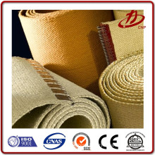 Double backer woven corrugated belts